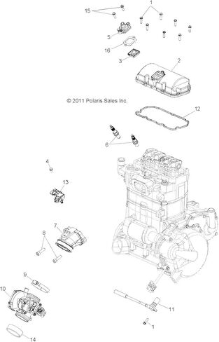 ختم غطاء صمام Polaris، لطرازات RZR 800 و RANGER 800 المحددة، ختم مانع للتسرب، أداء وحماية مثالية للمحرك، OEM أصلي - الجزء 5413874 in Kuwait