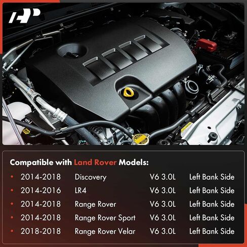 A-Premium Left Engine Valve Cover, with Gasket & Bolts, Compatible with Land Rover Discovery/Range Rover/Range Rover Sport 2014-2018, LR4 2014-2016, Range Rover Velar 2018, V6 3.0L DOHC in Kuwait