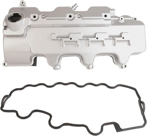 Aluminum Engine Valve Cover Compatible with 1998-2005 Mercedes ML350 ML320 E320 SLK320 CLK320 C320 C280 C240 Left Driver Side 2.6L 2.8L 3.2L 3.7L OE 1120100530 in Kuwait