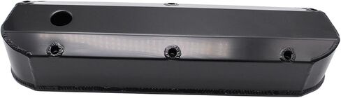 Black Fabricated Aluminum Tall Baffled Valve Covers Compatible for F-ord SBF V8 260 289 302 351W in Kuwait