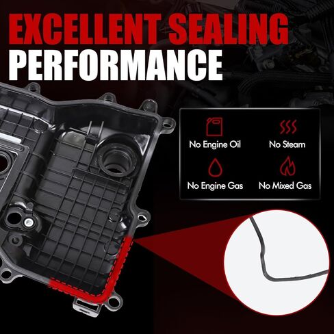 MITZONE Engine Valve Cover with Gasket Compatible with Toyota Tacoma 2016 2017 2018 2019 2020 2021 2022 2023 3.5L V6 Replace 112020P032 in Kuwait