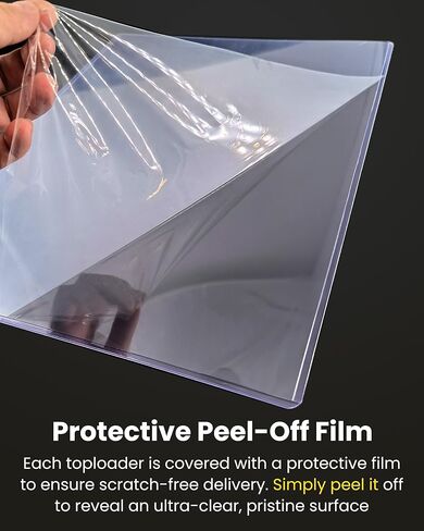 16x20 Toploader Poster Sleeves, 10 Pack 15 Mil Rigid PVC Plastic Poster Protectors, 47PT Capacity Plastic Poster Sleeves for Art Prints, Photos, Documents, Display & Storage in Saudi Arabia