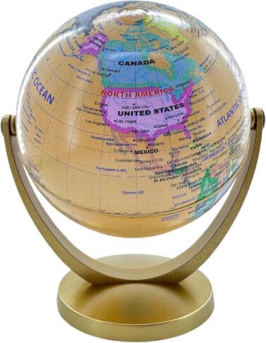 Mini Antique Globe 4 inch Interactive Earth Globe with Stand, Geographic World Globes Educational Rotating World Map Globes Educational Classroom Desk Table Decoration in Saudi Arabia