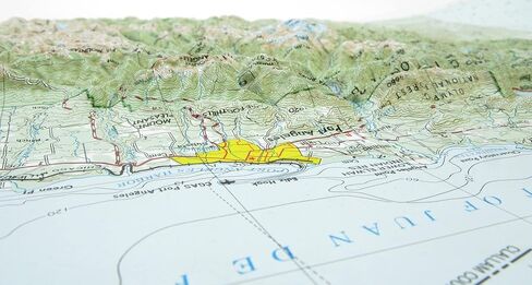 3D Olympic National Park Raised Relief Map | Topographic Wall Map, Feel the Terrain | 25" x 18.5" | USGS Topographic Data | Vacuum-Formed | Hubbard Scientific in Saudi Arabia