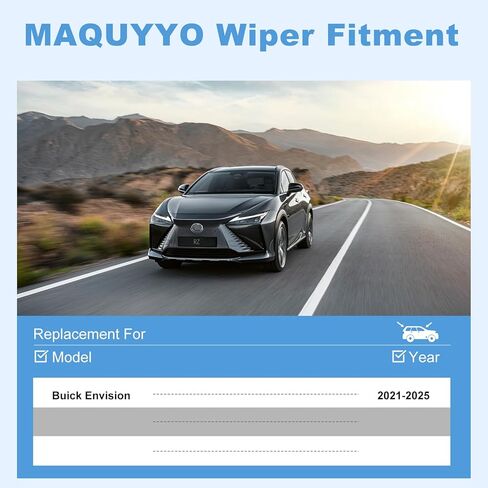 11 Inch Rear Windshield Wiper Blade Set Replacement for Buick Envision 2021-2025, MAQUYYO All-Season Windshield Wiper, Pack of 1 in Saudi Arabia