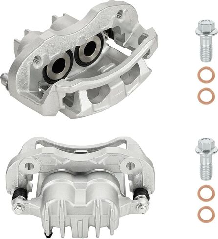 فرجار الفرامل الخلفية لسيارة Ford Excursion 2000-2005، F-250 Super Duty 2000-2004، F-350 Super Duty 2000-2004، فرجار فرامل السائق الخلفي والركاب، استبدل 18-B4753 18-B4752، قطعتان مع دعامة in Kuwait