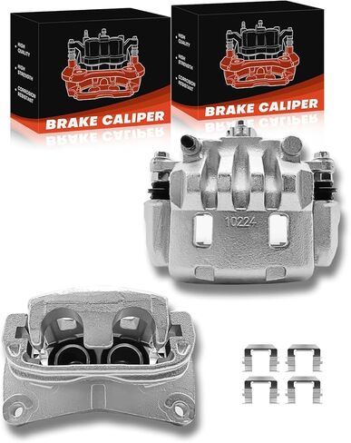 TOVASTY 2PC Set Brake Caliper Left & Right Front Side Set Compatible With Subaru 2003-2018 Forester, 2003-2014 Outback, 2013-2015 XV Crosstrek, Crosstrek, Legacy, Saab 9-2X in Saudi Arabia