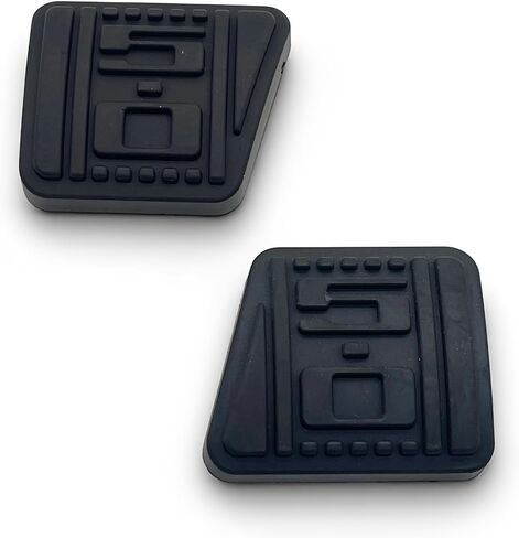 Brake Pedal Pads 5 Speed Manual 5.0 Embossed Clutch & Brake Pedal Pads Non Slip Rubber Compatible with 1979-1993 Mustan E0ZZ-2457 E0ZZ-7624 in Kuwait