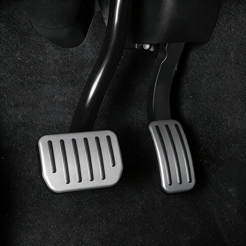 Tesla Pedal Covers for Model 3 and Model Y, Aluminum Alloy Car Pedal Covers, Non Slip Pedal Cover Set, Sport Accessories for Pedals & Pedal Accessories Upgrade in Saudi Arabia