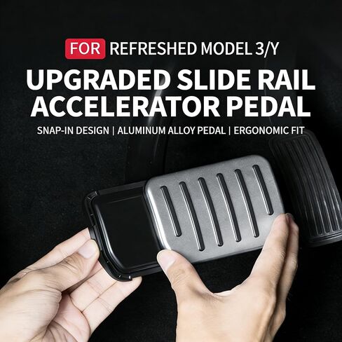 Tesla Pedal Covers for Model 3 and Model Y, Aluminum Alloy Car Pedal Covers, Non Slip Pedal Cover Set, Sport Accessories for Pedals & Pedal Accessories Upgrade in Saudi Arabia