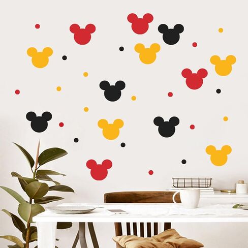 Classical Mouse Wall Decals Bedroom Adult Background Wall Decoration Self-Adhesive PVC Mouse Wall Stickers in Saudi Arabia