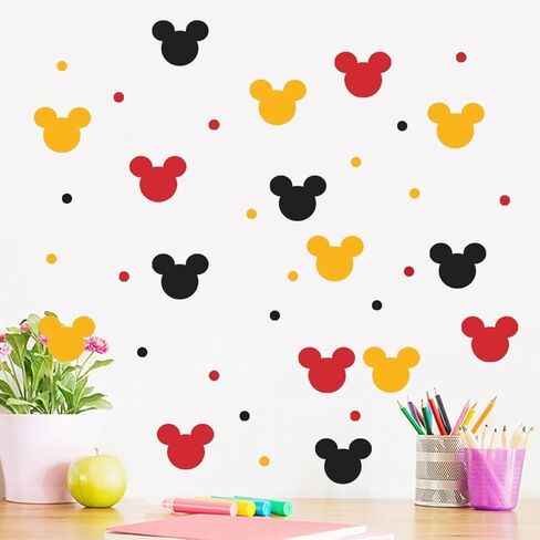 Classical Mouse Wall Decals Bedroom Adult Background Wall Decoration Self-Adhesive PVC Mouse Wall Stickers in Saudi Arabia