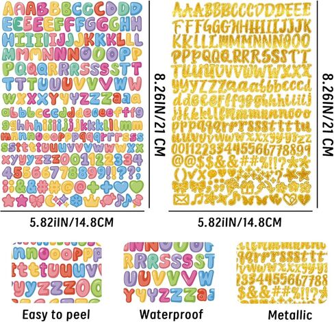 2100+ PCS Magazine Letter Stickers, 12 Sheets Small Vintage Ransom Alphabet Sticker for Scrapbook, Journaling, Laptop, Water Bottle, DIY Crafts, Junk Journal, Gifts in Saudi Arabia