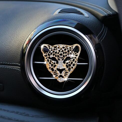 Pinbola 5 Pcs Fluffy Cheetah Steering Wheel Cover Car Accessories Set Warm Soft Universal 14.5-15 Inch Leopard Print Fuzzy Faux Fur for Men and Women (Brown) in Saudi Arabia