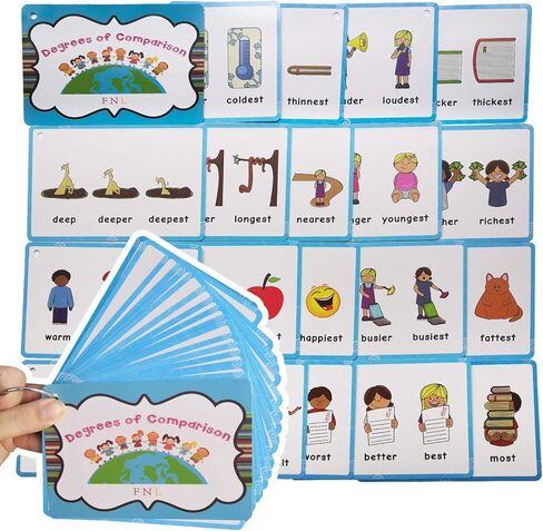 Richardy 46 Groups Irregular Past Tense Verbs Cards English Grammar Educational Flashcards Building Vocabulary Homeschool Supplies in Saudi Arabia