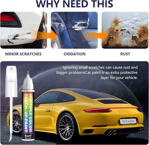[2-PACK] for Toyota Touch Up Paint(Blizzard Pearl Tricoat(070))-OEM-Equivalent, Fast-Drying Formula, Eco-Friendly Scratch Repair Kit for Deep Scratches in Kuwait