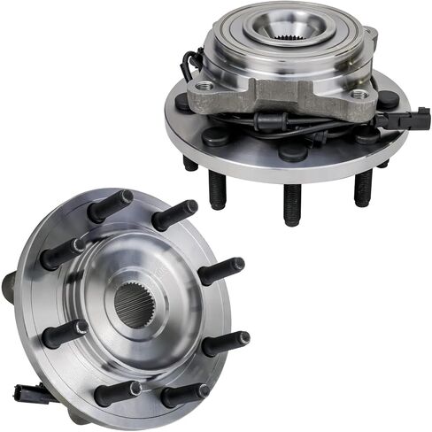 محور ديترويت - محاور تحمل العجلات الأمامية 4WD قطعتان لـ 2012-2013 Ram 2500 3500 [8-Lug]، استبدال مجموعة محمل العجلات والمحاور in Kuwait