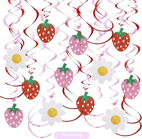 BEISHIDA 15Pcs Yellow Cartoon Hanging Swirl Decorations Pre-Strung Jellyfish Flowers Party Banner Backdrop for Ocean Theme Baby Shower Birthday Party Supplies in Kuwait