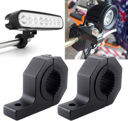 شريط إضاءة LED عالمي 17 مم - 25 مم ومجموعة دعامة تثبيت الأضواء للمركبات على الطرق الوعرة، وقضيب الثور للسيارات والشاحنات، وضوء الضباب وحامل المصباح in Kuwait