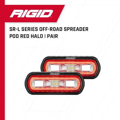 Rigid Industries 53122 ضوء منتشر - زوج، أسود in Kuwait