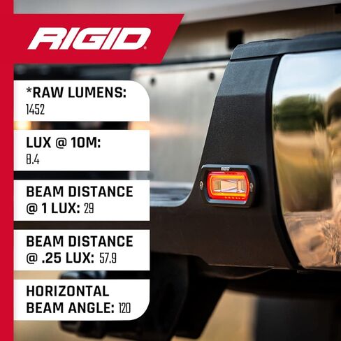 Rigid Industries 53122 ضوء منتشر - زوج، أسود in Kuwait