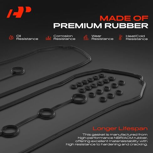 مجموعة حشية غطاء صمام المحرك A-Premium متوافقة مع Toyota Tacoma 2005-2015، Tundra 2005-2010، 4Runner 2003-2009، FJ Cruiser 2007-2009، V6 4.0L in Kuwait
