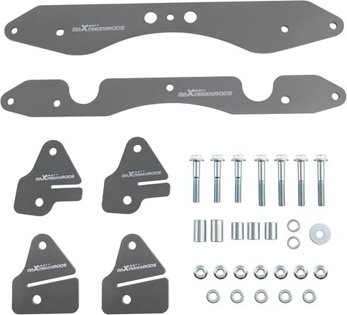 مجموعة رفع maXpeedingrods 2 بوصة لـ Polaris RZR 900 Trail 50 بوصة 2015-2020، لـ Polaris RZR XC EPS 2015-2020، مجموعة دعامات رفع فولاذية أمامية وخلفية، رمادي in Kuwait