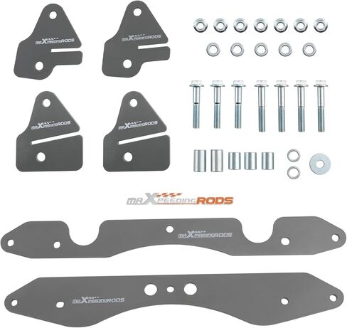 مجموعة رفع maXpeedingrods 2 بوصة لـ Polaris RZR 900 Trail 50 بوصة 2015-2020، لـ Polaris RZR XC EPS 2015-2020، مجموعة دعامات رفع فولاذية أمامية وخلفية، رمادي in Kuwait