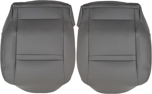 2PCS Driver & Passenger Side Bottom Leather Replacement Seat Cover Gray Compatible with Toyota Land Cruiser 1990 1991 1992 1993 1994 1995 1996 1997 in Kuwait