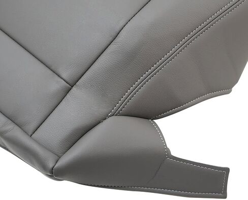 2PCS Driver & Passenger Side Bottom Leather Replacement Seat Cover Gray Compatible with Toyota Land Cruiser 1990 1991 1992 1993 1994 1995 1996 1997 in Kuwait
