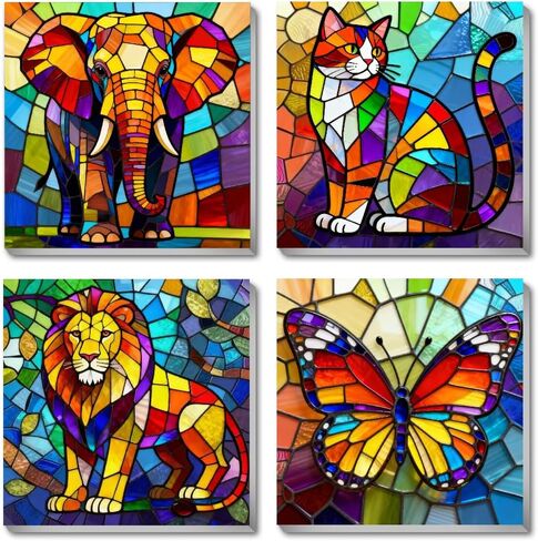 4 Pack Paint by Numbers Kit for Kids, Butterfly Color by Number Painting Kits for Kids Ages 8-12 Butterfly Paint by Numbers with Framed Canvas Children DIY Paints by Number Kits for Beginners 8x8 Inch in Saudi Arabia