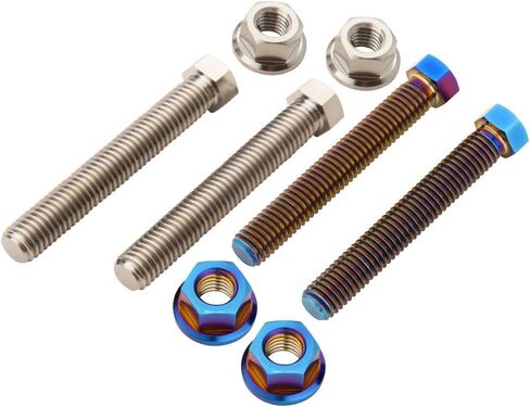 TUSK Titanium Axle Adjuster Bolts Burnt Blue for Yamaha YZ250 2002-2024 in Kuwait