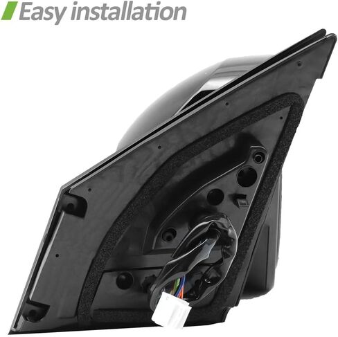 Left Driver Side Mirror Fits 2013-2015 Toyota RAV4, with Power Heated Turn Signal and Manual Folding Without Blind Spot Match Black Replace 87940-42B50 (7Pins) (Left/Driver Side) in Saudi Arabia
