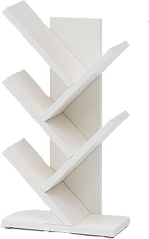 Bookshelf Solid Wood Bookshelf, Floor Picture Book Shelf, Living Room and Bedroom Storage, Simple Multi-Layer Tree for Living Room Home Office(132cm) in Saudi Arabia