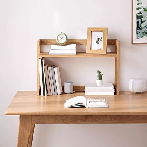 Bookshelf Nordic Minimalism Wooden Storage Rack Home Office Desk Multifunctional Bookshelf for Living Room Home Office in Kuwait
