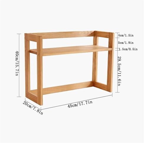 Bookshelf Nordic Minimalism Wooden Storage Rack Home Office Desk Multifunctional Bookshelf for Living Room Home Office in Kuwait