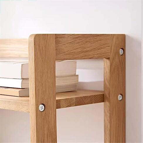 Bookshelf Nordic Minimalism Wooden Storage Rack Home Office Desk Multifunctional Bookshelf for Living Room Home Office in Kuwait