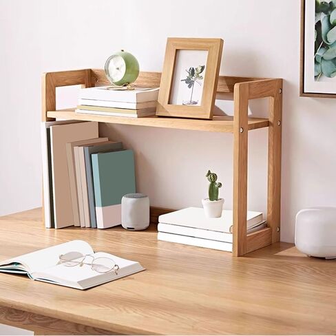 Bookshelf Nordic Minimalism Wooden Storage Rack Home Office Desk Multifunctional Bookshelf for Living Room Home Office in Kuwait