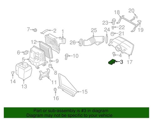Subaru 2004-2014 Subaru Mass Air Flow MAF Sensor Legacy Baja Outback Tribeca 22680AA31A in Kuwait