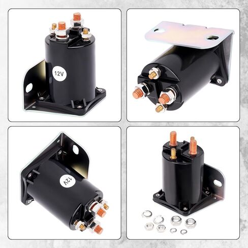 12V Starter Solenoid Relay OEM JF2-H1950-00-00 JR3-H1950-00 J38-81950-01 CU 869128 Compatible with Yamaha G2 G8 G9 G11 G14 G16 G20 1985-2002 4 Terminal Solenoid Cart Replaces in Kuwait