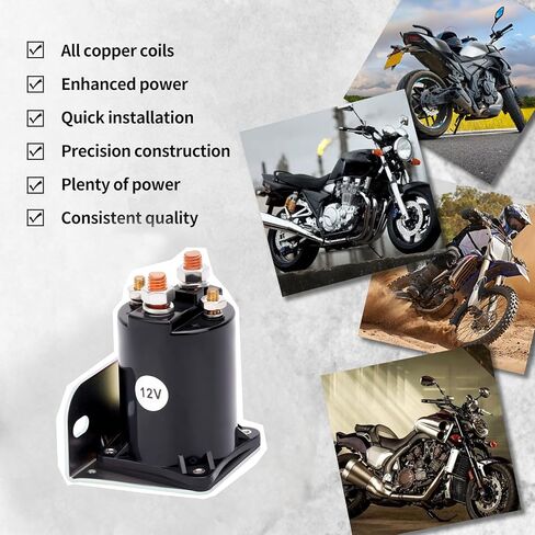 12V Starter Solenoid Relay OEM JF2-H1950-00-00 JR3-H1950-00 J38-81950-01 CU 869128 Compatible with Yamaha G2 G8 G9 G11 G14 G16 G20 1985-2002 4 Terminal Solenoid Cart Replaces in Kuwait