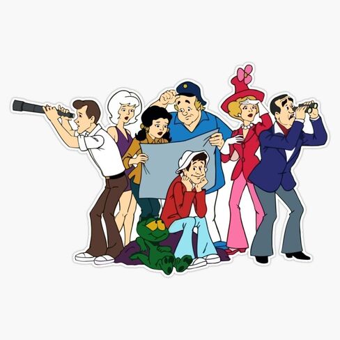 ملصق فينيل مغناطيسي من MAGNET Gilligan'S Planet كارتون Hb مغناطيسي مقاس 5 بوصة in Kuwait
