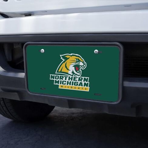 الرسومات والمزيد من شعار Northern Michigan Wildcats، لوحة ترخيص معدنية جديدة in Kuwait