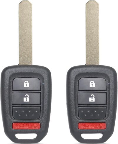 MechanMagic Key Fob Replacement Compatible with Honda CRV 2014-2016 / Crosstour 2013-2015 / Honda Fit 2015-2020 Keyless Entry Remote Control Uncut Key MLBHLIK6-1T 35118-TY4-A00 (Set of 2) in Kuwait