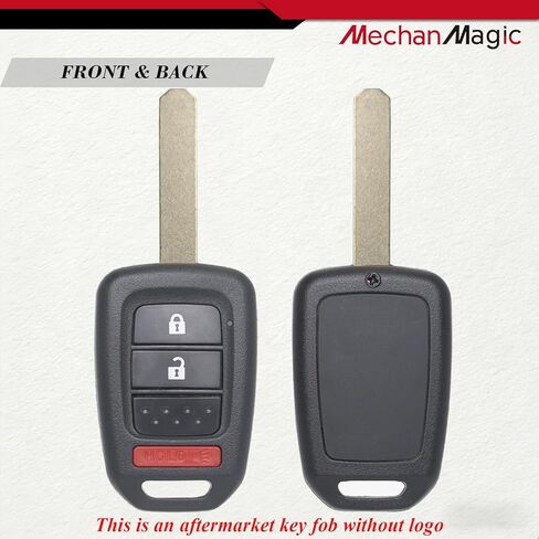 MechanMagic Key Fob Replacement Compatible with Honda CRV 2014-2016 / Crosstour 2013-2015 / Honda Fit 2015-2020 Keyless Entry Remote Control Uncut Key MLBHLIK6-1T 35118-TY4-A00 (Set of 2) in Kuwait