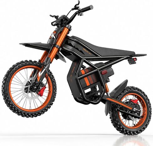 Riding'times GT54 Electric Dirtbike for Teens Adults 37MPH, 27AH Electric Motorcycle with 14"/12" Fat Tire Ebike, 2000W Dual Hydraulic Brakes Mountain Off-Road Electric Dirt Bike for Ages 13+ in Saudi Arabia