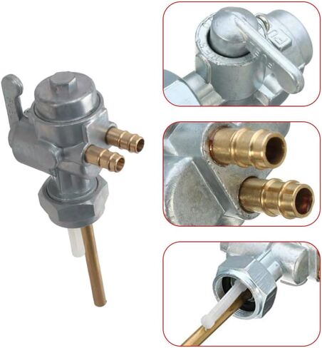Motorcycle Fuel Gas Tank Switch, 51023-043, 51023-055 Compatible with Kawasaki KZ1000 Series 1977–1981, Z1 1973–1975, KZ900 1976–1977, KZ750 Series 1976–1980 Fuel Shut Off Valve in Kuwait