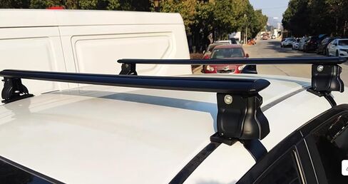 2PCS (Black) Cross Bars Roof Rack Cargo Rack Luggage Bars Fits for Toyota Tundra 2022-2026 Roof Racks Aluminum Crossbar Roof Rail Bar in Saudi Arabia