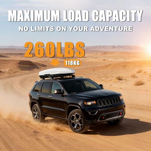 Locking Roof Rack Cross Bars for 2011-2021 Jeep Grand Cherokee with Grooved Side Rails, 260LB Heavy Duty Aluminum Cargo Bars, Anti-Theft Roof Rail Crossbars (Black) in Saudi Arabia