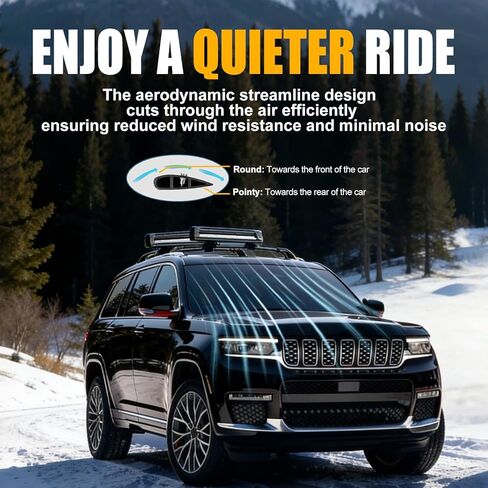 Locking Roof Rack Cross Bars for 2011-2021 Jeep Grand Cherokee with Grooved Side Rails, 260LB Heavy Duty Aluminum Cargo Bars, Anti-Theft Roof Rail Crossbars (Black) in Saudi Arabia